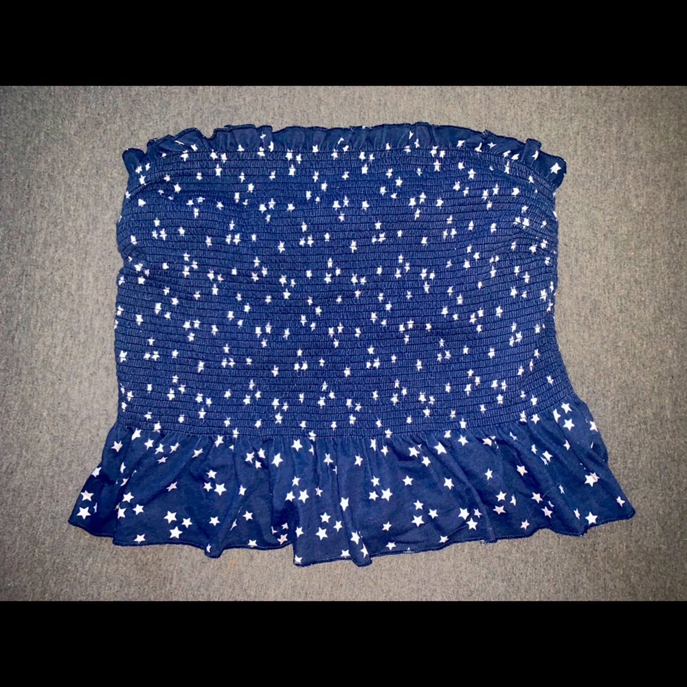 Women’s Navy Star Tube Top